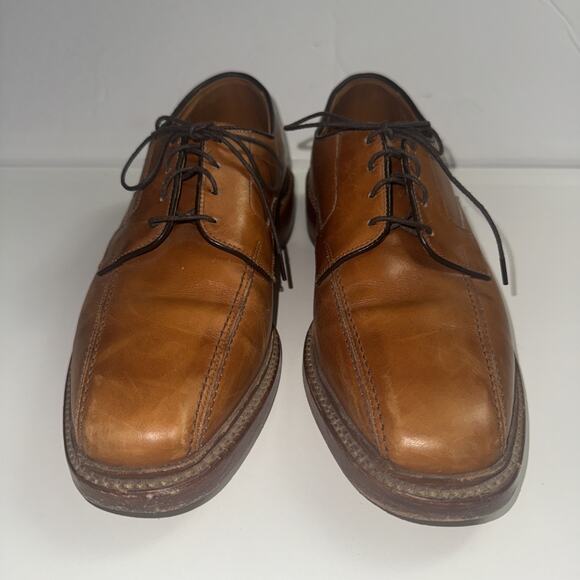 Allen Edmonds Leather Soles Hillcrest Mens Chestnut Tan Oxford 7.5 D 5954 $285